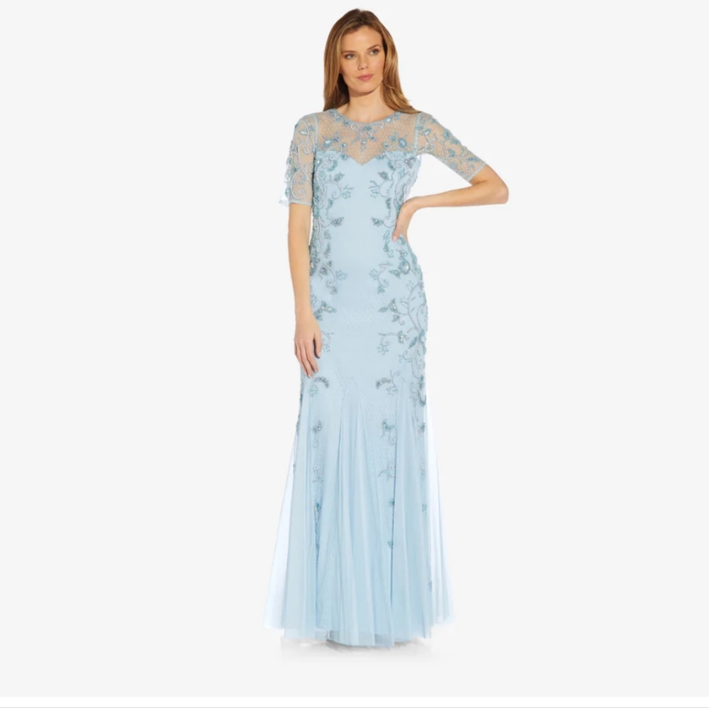 NWOT Adrianna Papell Beaded Womens Dress